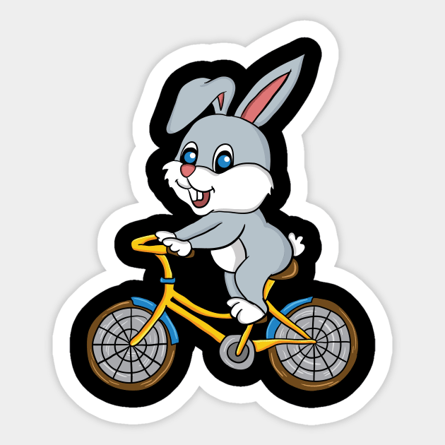 Funny Easter Shirt I Bunny MTB Rabbit biking Sticker by biNutz